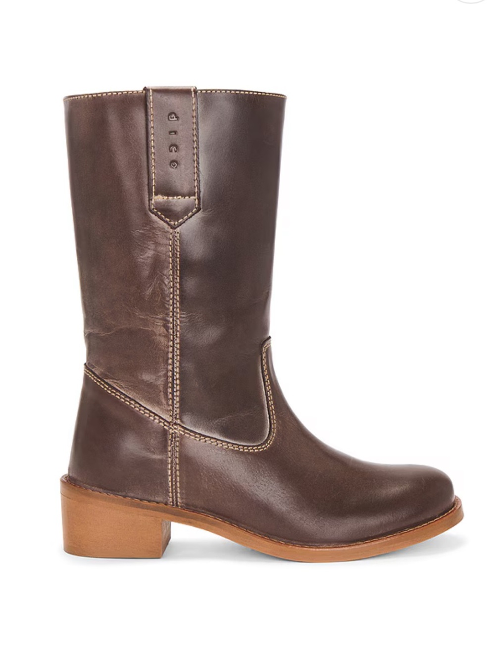 Dico Copenhagen Julia Gaucho Boot in Brown Escovado - Picture 3 of 7